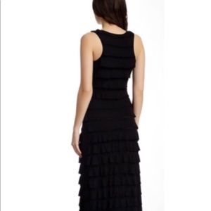 Max Studio Black Ruffle Maxi Dress